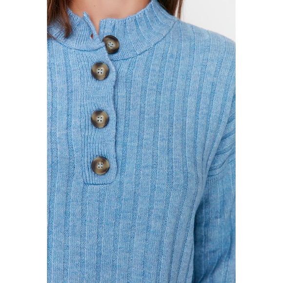 NWT Trendyol Relaxed fit Standing collar Knitwear - Picture 3 of 11